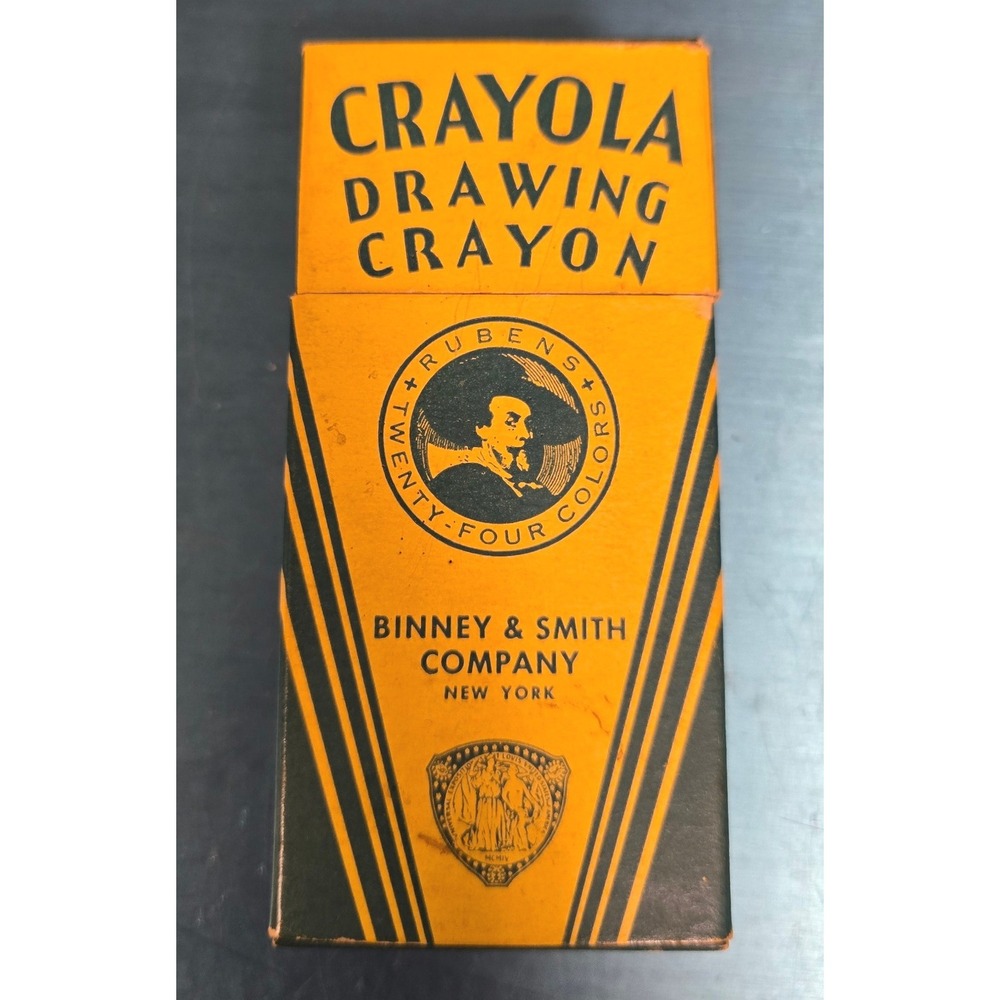 Vintage Crayola Rubens Drawing Crayons 24‎ Count Binney & Smith Gold Medal Flesh